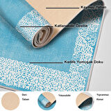 Dekoreko Kaymaz Taban Djt Banyo Halısı Yıldız Deri Modern 1460