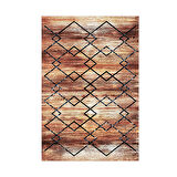 Dekoreko Kaymaz Taban Djt Banyo Halısı Yıldız Deri Modern M5006