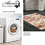Dekoreko Kaymaz Taban Djt Banyo Halısı Yıldız Deri Modern M5006
