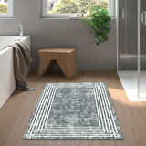 Dekoreko Kaymaz Taban Djt Banyo Halısı Yıldız Deri Modern M5142