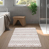 Dekoreko Kaymaz Taban Djt Banyo Halısı Star Pamuk İskandinav F5082