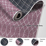 Dekoreko Kaymaz Taban Djt Banyo Halısı Star Pamuk İskandinav F5084