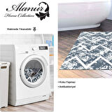 Dekoreko Kaymaz Taban Djt Banyo Halısı Star Pamuk İskandinav F5128