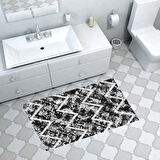 Dekoreko Kaymaz Taban Djt Banyo Halısı Star Pamuk İskandinav F5128