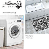 Dekoreko Kaymaz Taban Djt Banyo Halısı Star Pamuk İskandinav F5128