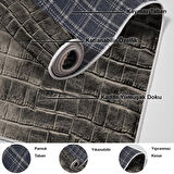 Dekoreko Kaymaz Taban Djt Banyo Halısı Star Pamuk Modern 1911