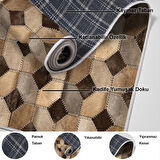 Dekoreko Kaymaz Taban Djt Banyo Halısı Star Pamuk Modern 1926