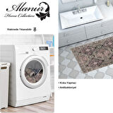 Dekoreko Kaymaz Taban Djt Banyo Halısı Star Pamuk Modern 659M