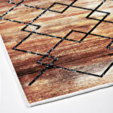 Dekoreko Kaymaz Taban Djt Banyo Halısı Star Pamuk Modern M5006