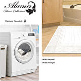 Dekoreko Kaymaz Taban Djt Banyo Halısı Star Pamuk Modern M5076