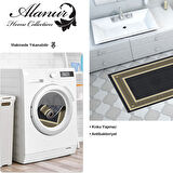 Dekoreko Kaymaz Taban Djt Banyo Halısı Star Pamuk Modern M5140