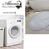 Alanur Home Pamuklu 2 Li Banyo Paspası Oval