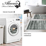 Dekoreko Kaymaz Taban Djt 2 Li Banyo Paspas Takımı Yıldız Deri Saçaklı İskandinav F5080 Silver