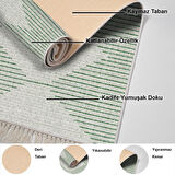 Dekoreko Kaymaz Taban Djt 2 Li Banyo Paspas Takımı Yıldız Deri Saçaklı İskandinav F5085