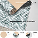 Dekoreko Kaymaz Taban Djt 2 Li Banyo Paspas Takımı Yıldız Deri Saçaklı İskandinav F5124