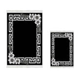 Dekoreko Kaymaz Taban Djt 2 Li Banyo Paspas Takımı Star Pamuk Saçaklı Modern Kt494