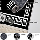 Dekoreko Kaymaz Taban Djt 2 Li Banyo Paspas Takımı Star Pamuk Saçaklı Modern Kt494