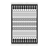 Dekoreko Kaymaz Taban Djt 2 Li Banyo Paspas Takımı Yıldız Deri Saçaklı İskandinav M1273