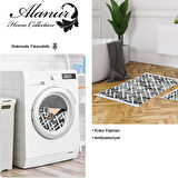 Dekoreko Kaymaz Taban Djt 2 Li Banyo Paspas Takımı Yıldız Deri Saçaklı İskandinav S5039