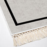 Dekoreko Kaymaz Taban Djt 2 Li Banyo Paspas Takımı Yıldız Deri Saçaklı Modern 1919