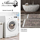 Dekoreko Kaymaz Taban Djt 2 Li Banyo Paspas Takımı Yıldız Deri Saçaklı Modern 659M