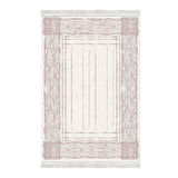 Dekoreko Kaymaz Taban Djt 2 Li Banyo Paspas Takımı Yıldız Deri Saçaklı Modern M5076