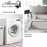 Dekoreko Kaymaz Taban Djt 2 Li Banyo Paspas Takımı Star Pamuk Saçaklı Modern 1919