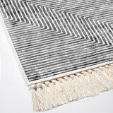 Dekoreko Kaymaz Taban Djt 2 Li Banyo Paspas Takımı Star Pamuk Saçaklı Modern Mu134