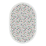 Alanur Home Yılbaşına Özel Keçe Dijital Yıkanabilir Oval Halı Chr10M
