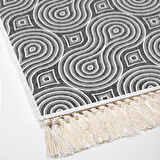 Dekoreko Kaymaz Taban Djt 3 Lü Banyo Paspas Takımı Star Pamuk Karışık Modern 605M