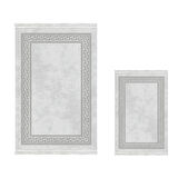 Dekoreko Kaymaz Taban Djt 3 Lü Banyo Paspas Takımı Star Pamuk Karışık Modern 626M