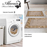 Dekoreko Kaymaz Taban Djt 3 Lü Banyo Paspas Takımı Star Pamuk Karışık Modern 691M