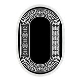 Dekoreko Kaymaz Taban Djt Mutfak Halısı Trend Saçaklı Oval Modern 608M