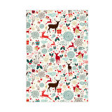 Alanur Home Yılbaşına Özel Keçe Dijital Yıkanabilir Halı Chr13M