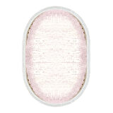 Dekoreko Kaymaz Taban Djt Mutfak Halısı Yıldız Deri Saçaklı Oval Modern 1342