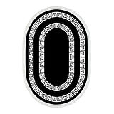 Dekoreko Kaymaz Taban Djt Mutfak Halısı Yıldız Deri Saçaklı Oval Modern 650M