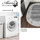 Dekoreko Kaymaz Taban Djt Mutfak Halısı Star Pamuk Saçaklı Oval Modern 1460