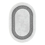 Dekoreko Kaymaz Taban Djt Mutfak Halısı Trend Saçaklı Oval Modern 626M