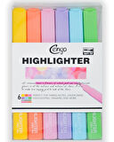 Cengo Kare Tipi Highlighter Fosforlu Kalem Fluorescent Renkler 6lı Set CGO704