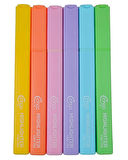 Cengo Kare Tipi Highlighter Fosforlu Kalem Fluorescent Renkler 6lı Set CGO704