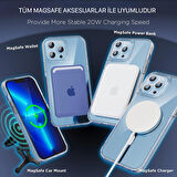 NovStrap Apple iPhone 13 Pro Kılıf Şeffaf Magsafe Uyumlu Kılıf 6.1 Kamera Korumalı Sararmayan Kapak