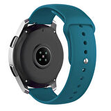 Samsung Galaxy Watch 4 5 Pro 6 40 42 43 44 45 46 47 Mm Uyumlu Kordon (20 Mm) Silikon Kordon Kayış