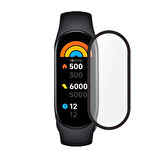 NovStrap Xiaomi Mi Band 7 Uyumlu Ekran Koruyucu Nano Esnek Cam Tam Kaplayan PPM