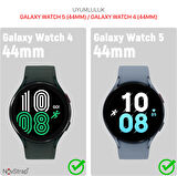 NovStrap Samsung Galaxy Watch 5 44mm Uyumlu Ekran Koruyucu Nano Esnek Cam Tam Uyumlu PPM