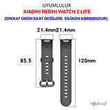 NovStrap Xiaomi Redmi Watch 2 Lite Uyumlu Kordon Kayış Jel Silikon Akıllı Saat Bileklik Kordonu