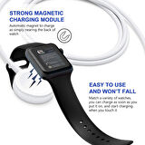 NovStrap Apple Watch Uyumlu Manyetik Usb Şarj Kablosu 1 Mt Apple Watch 8/7/6/SE2/SE/5/4/3/2/1 Uyumlu
