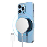 NovStrap iPhone 14 13 12 11 Pro Max Mini Uyumlu Magsafe Şarj Aleti Aygıtı Kablosuz Manyetik Type C