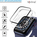 Apple Watch Seri 8 41mm Uyumlu Ekran Kasa Koruyucu Kapak Apple Watch 8 41mm 360 Koruma Kılıfı