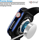 Apple Watch Seri 8 41mm Uyumlu Ekran Kasa Koruyucu Kapak Apple Watch 8 41mm 360 Koruma Kılıfı