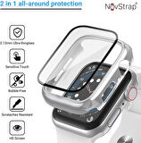 Apple Watch Seri 8 41mm Uyumlu Ekran Kasa Koruyucu Kapak Apple Watch 8 41mm 360 Koruma Kılıfı